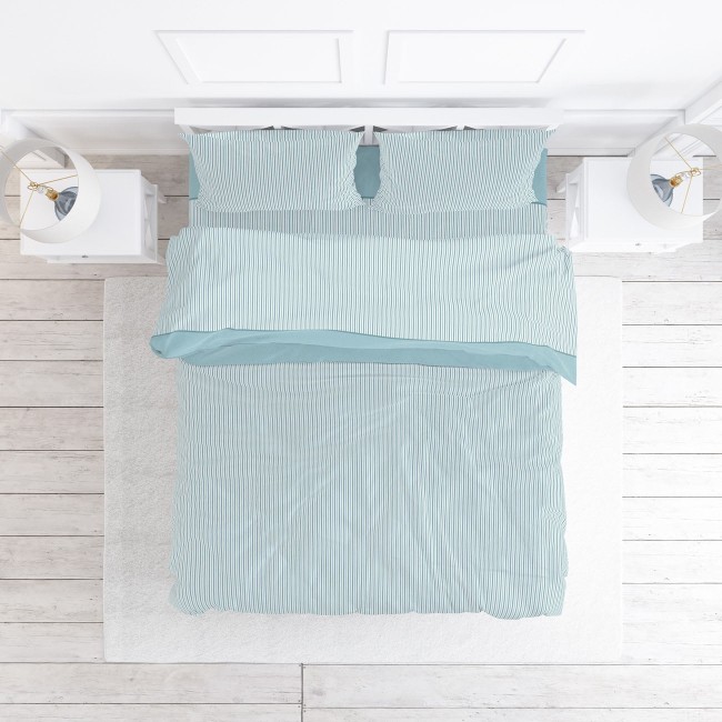 Παπλωματοθήκη Υπέρδιπλη 220x240 2554 Φανέλλα Σιέλ